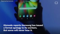 Sorry, Not Sorry: Samsung Apologizes To Its Workers, Leaving Out Crucial Detail