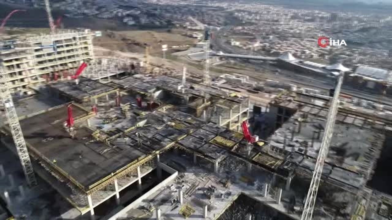 Bayraklı Şehir Hastanesi Çalışmaları Son Sürat Devam Ediyor.