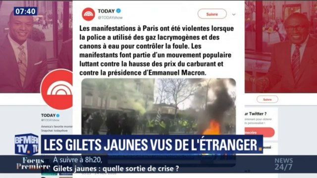 Gilets jaunes: comment les médias étrangers ont relayé les débordements sur les Champs-Élysées