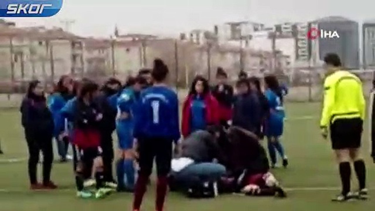 Yeşil sahada hayat kurtaran müdahale