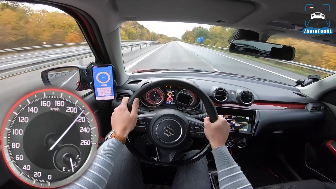 SUZUKI SWIFT SPORT 2019 140HP AUTOBAHN POV 215km/h