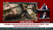 İstanbul Sancaktepe'de askeri helikopter düştü