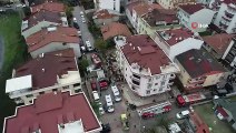 Sancaktepe'de düşen askeri helikopterde şehit sayısı 4'e yükseldi...Düşen uçak havadan görüntülendi