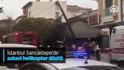 İstanbul'da askeri helikopter düştü: 4 şehit