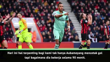 Emery Memuji Performa Aubameyang Atas Capaian 17 Laga Tak Terkalahkan Arsenal