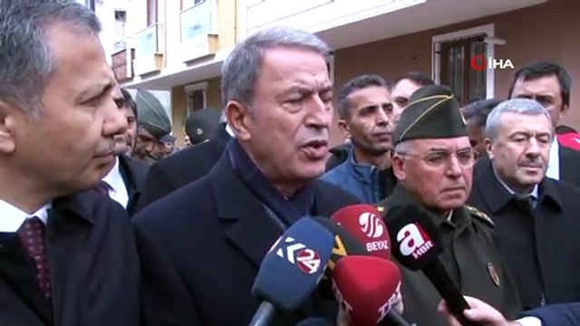 Hulusi Akar; ' Bu kahraman pilotlarımız havacı personelimiz şu anda bilemediğimiz bir sebepten dolayı iniş gerçekleştirme çabasında bulunmuşlardır'