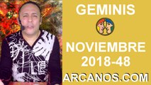 HOROSCOPO GEMINIS-Semana 2018-48-Del 25 de noviembre al 1 de diciembre de 2018-ARCANOS.COM