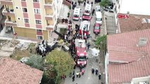 Sancaktepe'deki Helikopter Kazasının Havadan Görüntüleri