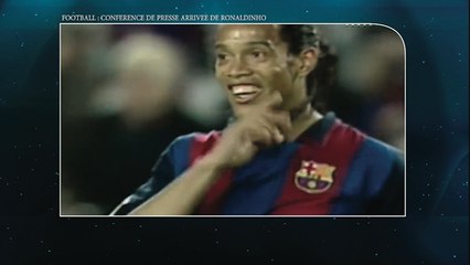 Conférence de presse:  L’arrivée du footballeur Brésilien ronaldhino sur les bords de la lagune d'Abidjan