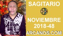 HOROSCOPO SAGITARIO-Semana 2018-48-Del 25 de noviembre al 1 de diciembre de 2018-ARCANOS.COM