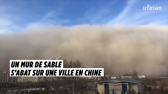 Une impressionnante tempête de sable dans le nord-est de la Chine