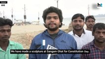 Sand artist pays tribute to Bhimrao Ambedkar on Constitution Day