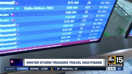 Winter storm causing travel nightmare across the country