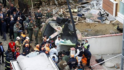 Συντριβή στρατιωτικού ελικοπτέρου σε συνοικία της Κωνσταντινούπολης