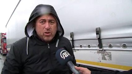 Avrupa'ya açılan sınır kapılarında tır kuyruğu - EDİRNE