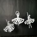 Easy craft snowflake ballerinas for the holiday season