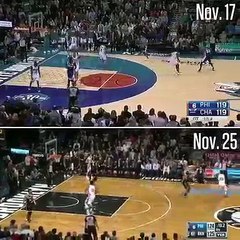 Two game-winners in 8 days for Jimmy Butler. - - EXACT. SAME. SPOT.