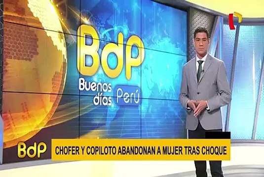 Abandonan a mujer herida tras violento choque en av. Prialé