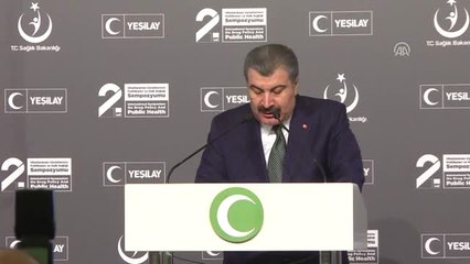 2. Uluslararası Uyuşturucu Politikaları ve Halk Sağlığı Sempozyumu - Sağlık Bakanı Koca