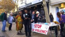 Des militantes et militants mobilisés sur le marché de Martigues pour faire passer le message.