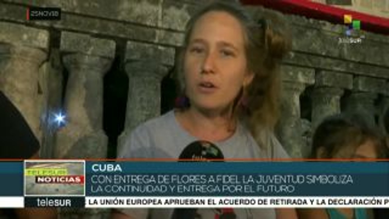 Jóvenes cubanos recuerdan a Fidel Castro a 2 años de su deceso