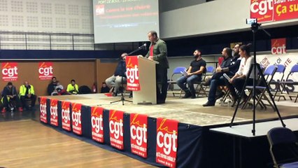 Un extrait de l'allocution de Christophe Claret au cours du metting.