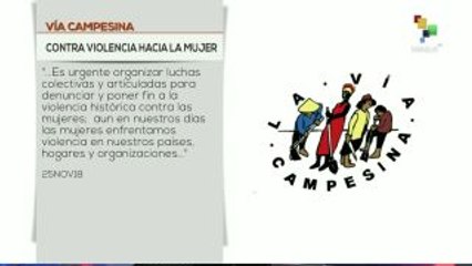 Indígenas y campesinas del mundo exigen fin de la violencia de género