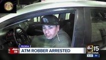 Peoria police arrest man accused of armed ATM robbery