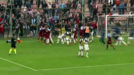 Trabzonspor-Fenerbahçe U21 maçında kavga