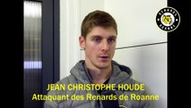 Hockey sur glace Interview Jean-Christophe Houde Attaquant des Renards Roannais