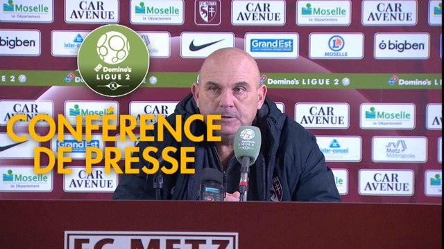 Conférence de presse FC Metz - Gazélec FC Ajaccio (1-0) : Frédéric ANTONETTI (FCM) - Hervé DELLA MAGGIORE (GFCA) - 2018/2019