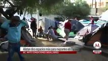 Alistan dos espacios más para migrantes en Tijuana