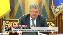 Ukraine declares martial law after renewed tensions with Russia