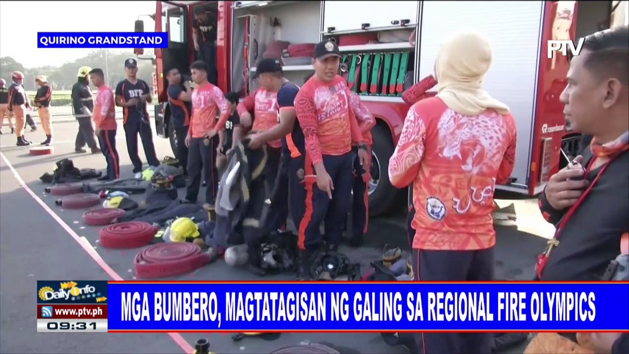 Mga bumbero, magtatagisan ng galing sa Regional Fire Olympics