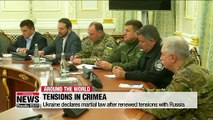 Ukraine declares martial law after renewed tensions with Russia