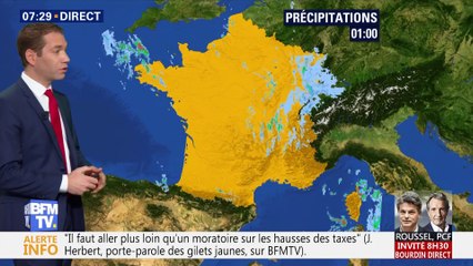 La météo pour ce mardi 27 novembre 2018