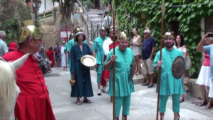 Procession votive de la Passion 5 août 2018 Roquebrune village