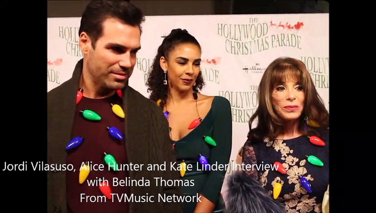 Jordi Vilasuso, Alice Hunter and Kate Linder  of The Young and The Restless Interview - 2018 Hollywood Christmas Parade