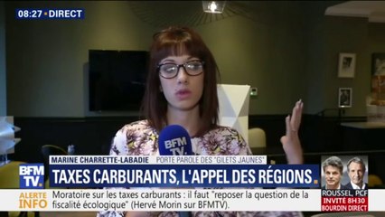"L'urgence, c'est la baisse des taxes du carburant", martèle cette porte-parole des gilets jaunes