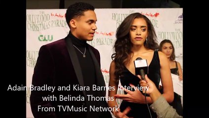 Adain Bradley and Kiara Barnes of The Bold and the Beautiful Interview at 2018 Hollywood Christmas Parade