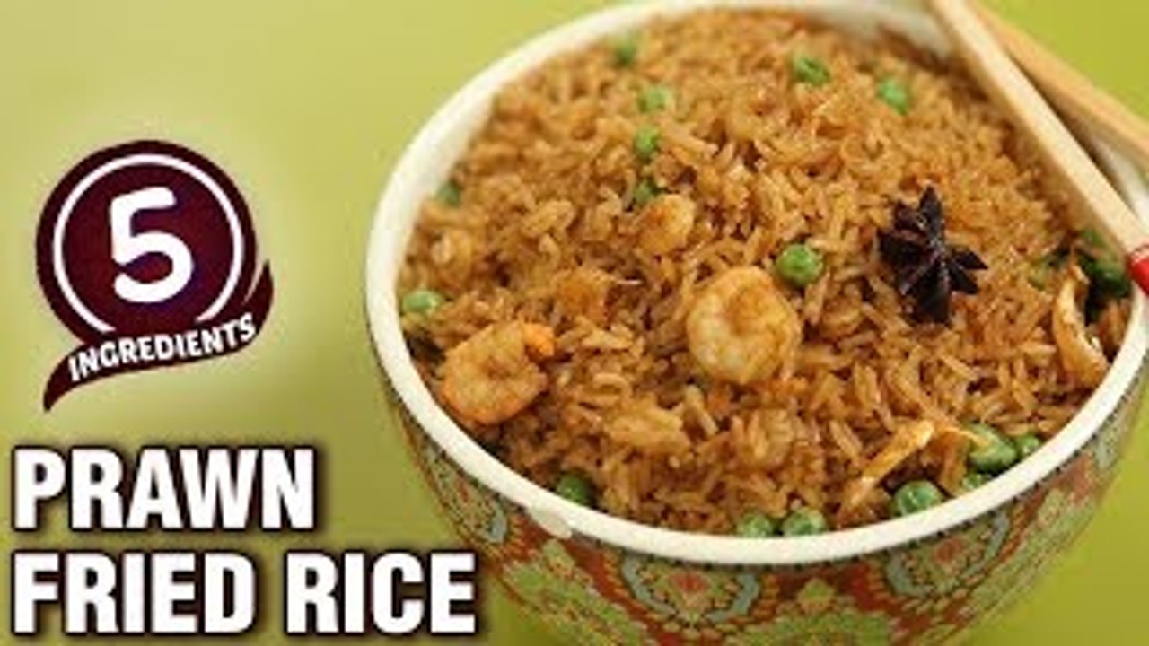 5 Ingredient Prawns Fried Rice - Quick & Easy F...