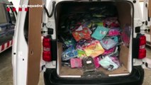 Mossos detienen a un ladrón con 5.000 mochilas escolares