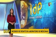 San Luis: incendio se desató en laboratorio de medicinas
