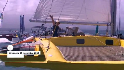 Route du Rhum : Peyron a plus "ramé" avec les réseaux sociaux qu'avec son vieux voilier en bois