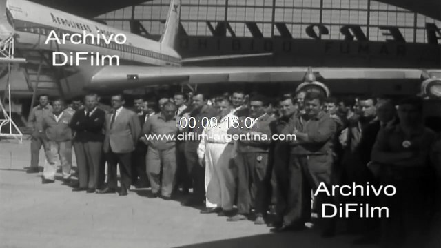 New aircraft Boeing 707 of Aerolineas Argentinas 1967