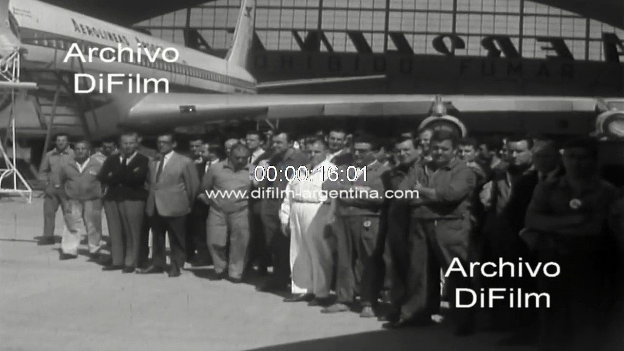 New aircraft Boeing 707 of Aerolineas Argentinas 1967