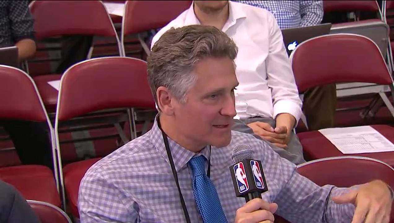 Harden & Gordon Postgame conference   Warriors vs Rockets Game 5   May 24, 2018   NBA Playoffs