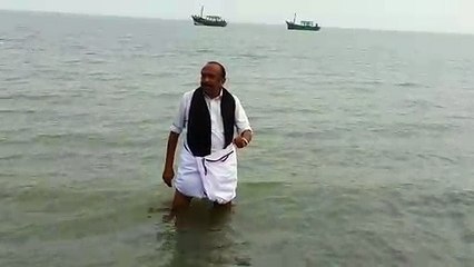 தஞ்சாவூர் கடலில் இறங்கி சத்தியம் செய்து சபதம் எடுத்த வைகோ!-வீடியோ
