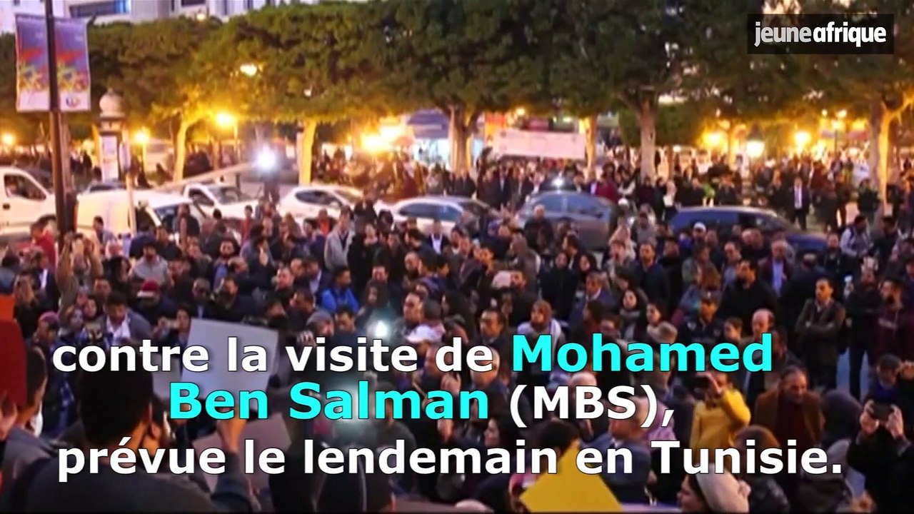Des Tunisiens contre la visite de Mohamed Ben Salman