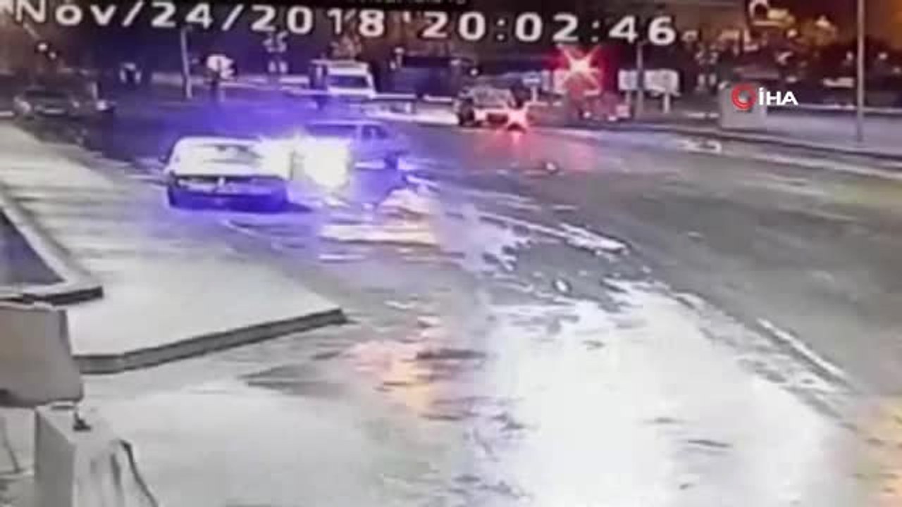 İlk Müdahaleyi Güvenlik Görevlileri Yaptı... Drift Attı, Cezası Ağır Oldu